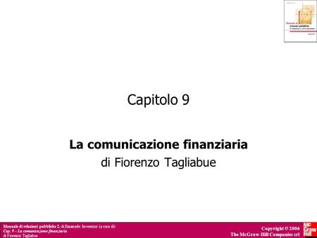 La comunicazione finanziaria di Fiorenzo Tagliabue