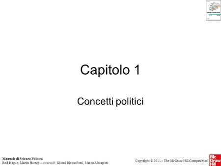 Capitolo 1 Concetti politici.