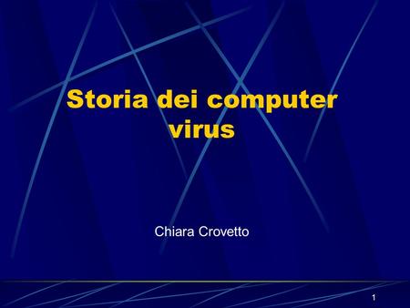 Storia dei computer virus