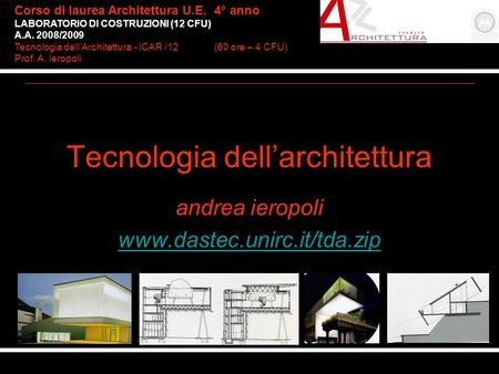 Tecnologia dell’architettura