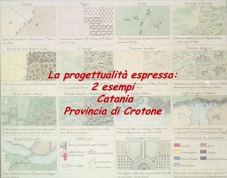 La progettualità espressa: 2 esempi Catania Catania Provincia di Crotone.