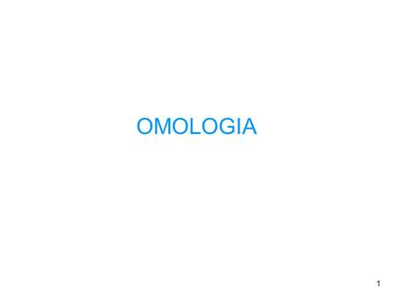 OMOLOGIA.