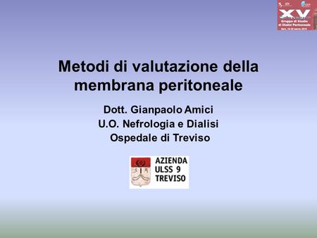 Metodi di valutazione della membrana peritoneale