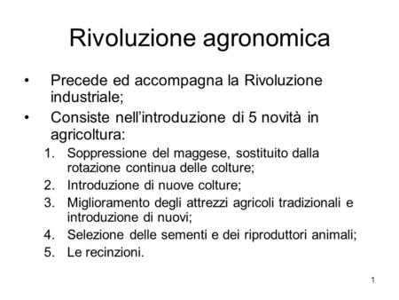 Rivoluzione agronomica
