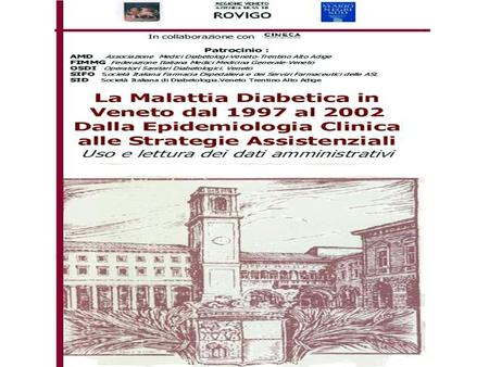 STORIA ED ARTICOLAZIONE DEL PROGETTO DI EPIDEMIOLOGIA ASSISTENZIALE DEL DIABETE IN VENETO Gabriella Monesi.