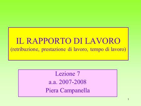 Lezione 7 a.a Piera Campanella