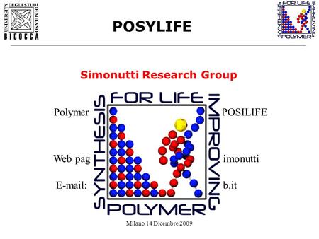 POSYLIFE Simonutti Research Group
