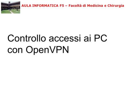 Controllo accessi ai PC con OpenVPN