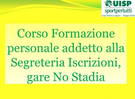 La Segreteria Iscrizioni: