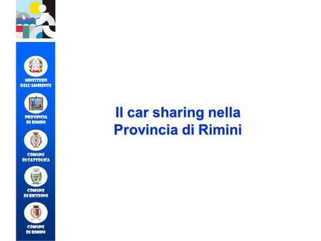Il car sharing nella Provincia di Rimini