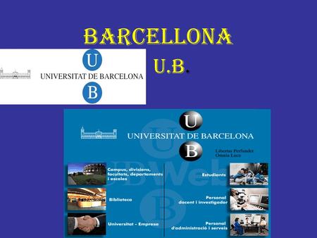 Barcellona U.B.. Siti Utili www.ub.es www.ub.es/economiq Università : Affittare casa,comprare qualsiasi cosa vi possa essere utile(bicicletta,motorino.