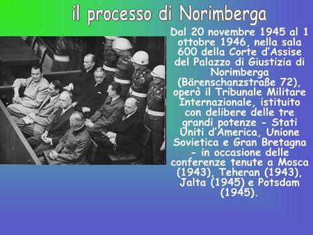il processo di Norimberga
