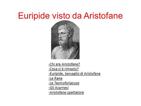 Euripide visto da Aristofane