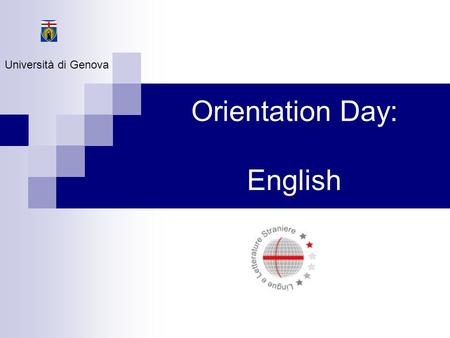Orientation Day: English