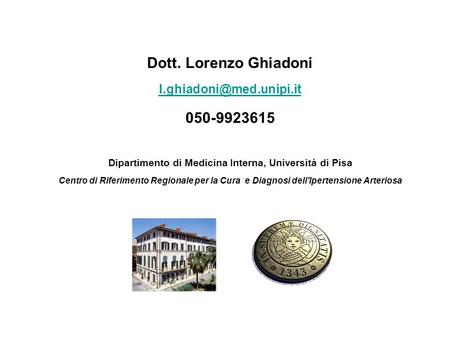 Dipartimento di Medicina Interna, Università di Pisa