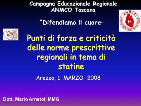 Campagna Educazionale Regionale ANMCO Toscana