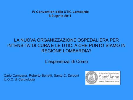 IV Convention delle UTIC Lombarde