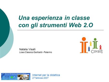 Una esperienza in classe con gli strumenti Web 2.O