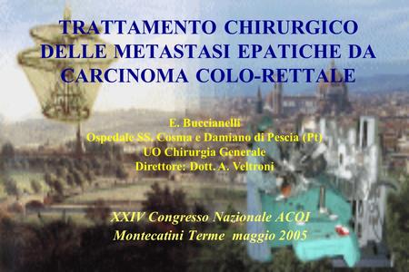 XXIV Congresso Nazionale ACOI Montecatini Terme maggio 2005