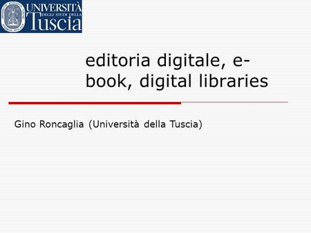 editoria digitale, e-book, digital libraries