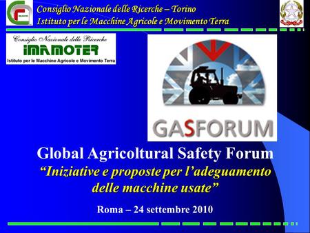 Global Agricoltural Safety Forum