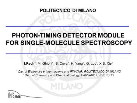 PHOTON-TIMING DETECTOR MODULE FOR SINGLE-MOLECULE SPECTROSCOPY