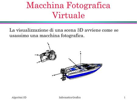 Macchina Fotografica Virtuale