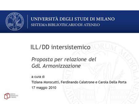 ILL/DD intersistemico