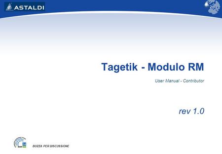 Tagetik - Modulo RM User Manual - Contributor rev 1.0.