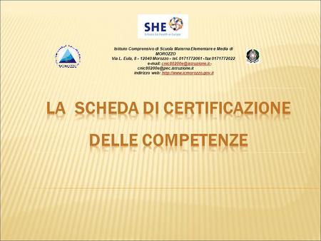 La scheda di certificazione delle competenze