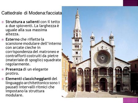 Cattedrale di Modena:facciata
