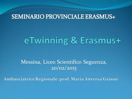 Messina, Liceo Scientifico Seguenza, 20/02/2015