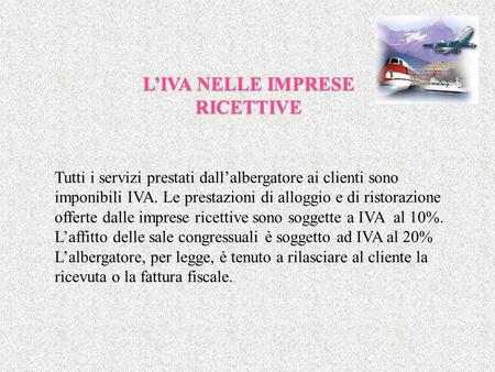 L’IVA NELLE IMPRESE RICETTIVE