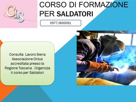 Corso di formazione per Saldatori