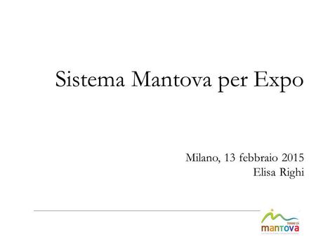 Sistema Mantova per Expo