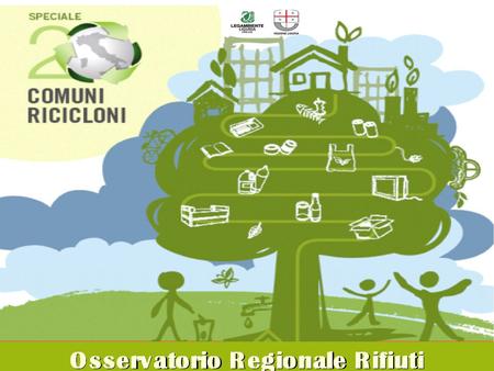 COMUNI RICICLONI 2013. Osservatorio Regionale RifiutiGenova, 10/10/2013 La produzione dei rifiuti urbani.