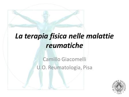 La terapia fisica nelle malattie reumatiche