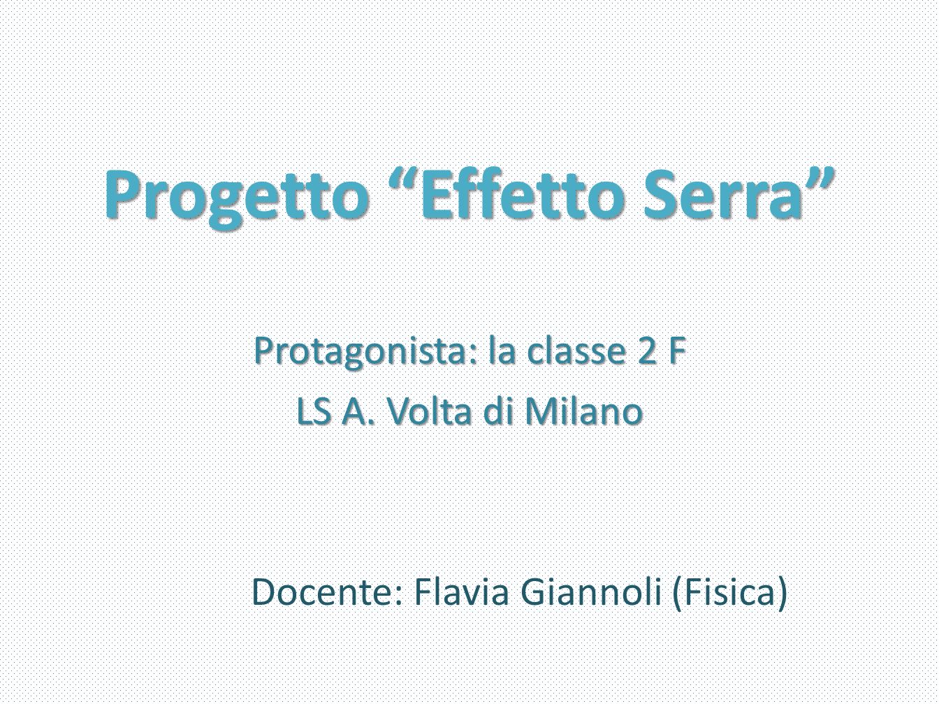 Progetto Effetto Serra Protagonista La Classe 2 F Ls A Volta Di Milano Docente Flavia Giannoli Fisica Ppt Scaricare