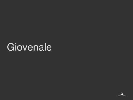 Giovenale.
