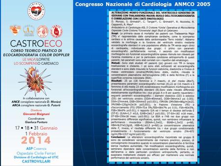 Congresso Nazionale di Cardiologia ANMCO 2005