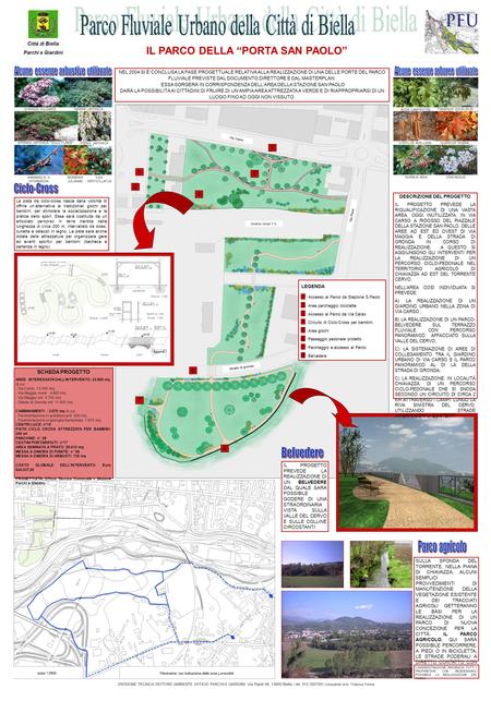 1 2 3 4 5 6 7 8 1 2 3 4 5 6 7 8 Accesso al Parco da Stazione S.Paolo Area parcheggio biciclette Accesso al Parco da Via Carso Circuito di Ciclo-Cross per.