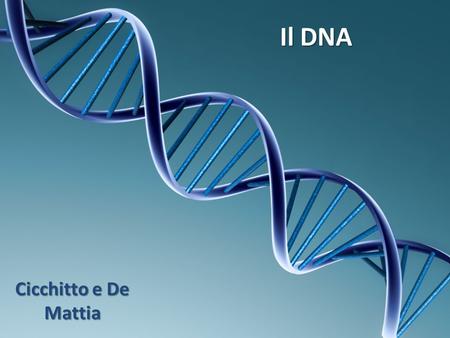 Il DNA Cicchitto e De Mattia.