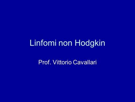 Prof. Vittorio Cavallari