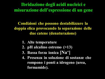 Ibridazione degli acidi nucleici e