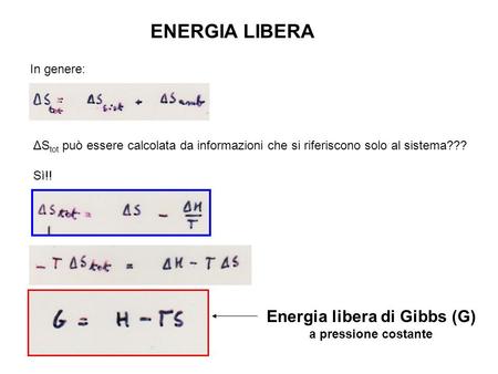 Energia libera di Gibbs (G)
