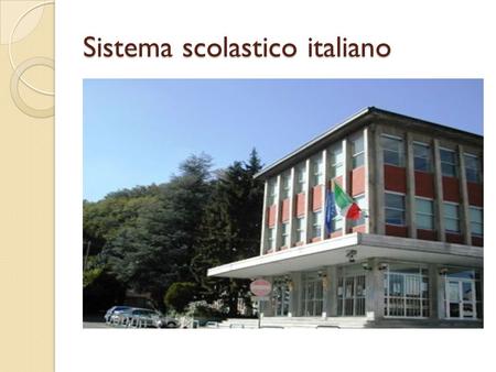 Sistema scolastico italiano