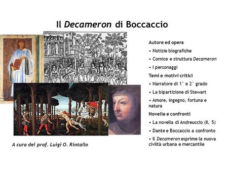 Il Decameron di Boccaccio
