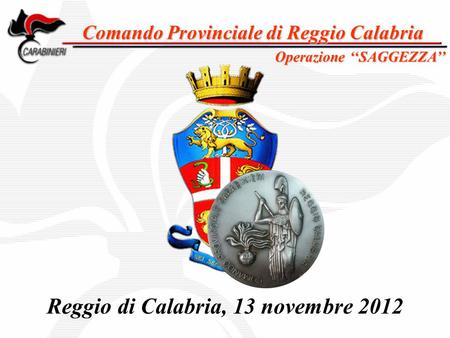 Reggio di Calabria, 13 novembre 2012