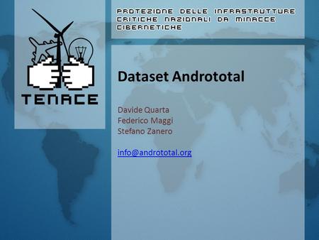 Dataset Andrototal Davide Quarta Federico Maggi Stefano Zanero