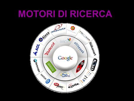 MOTORI DI RICERCA. Un motore di ricerca è un sistema automatico che analizza un insieme di dati spesso da esso stesso raccolti e restituisce un indice.